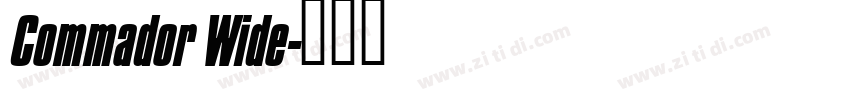 Commador Wide字体转换